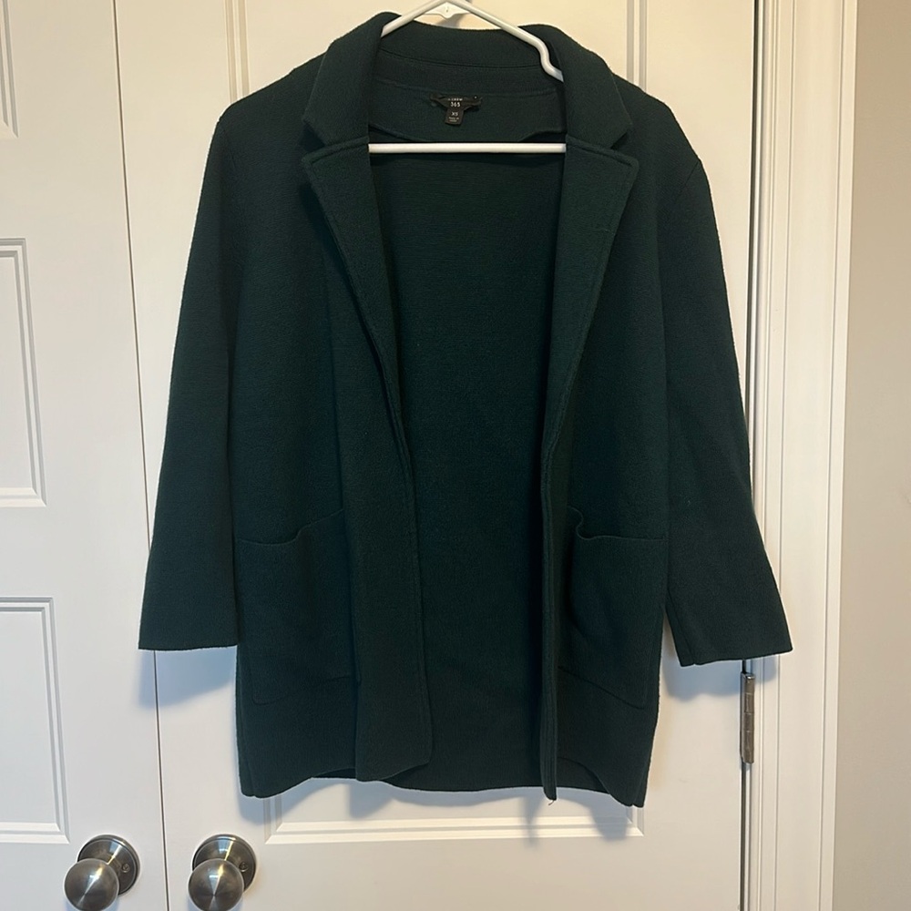 J Crew Sophie Knit Open Blazer